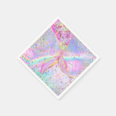 海お洒落の誕生日会の下の人魚 スタンダードカクテルナプキン (角)