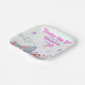 海お洒落エレガント人魚の広場の下 ペーパープレート (傾斜あり)