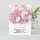 海お洒落ボホブリスガールベビーシャワー 招待状 (スタンド正面)