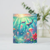 海お洒落ポインセチア礁スクラップブック紙 (スタンド正面)