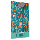 海お洒落下の人魚ティール（緑がかった色） クリップボード (右)