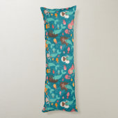 海お洒落下の人魚ティール（緑がかった色） ボディピロー (裏面 (縦))