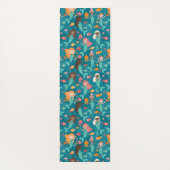 海お洒落下の人魚ティール（緑がかった色） ヨガマット (裏面)