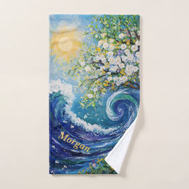 海お洒落波 | 印象主義スポーツ ハンドタオル