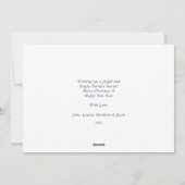 海からのご挨拶 シェル写真 ホリデーグリーティング シーズンカード (裏面)