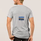 海からのサントリーニ島 トライブレンドＴシャツ (裏面)