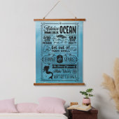 海からのメモ 吊り下げ型タペストリー (寝室)