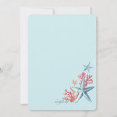 海からの宝物 招待状 (裏面)