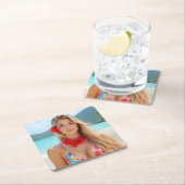 海からの放射能：ヘレナ島モーメント スクエアペーパーコースター (インサイチュ)