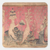 海から出た七頭獣 スクエアシール (正面)