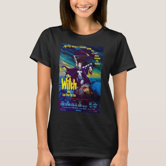 海から出来た魔女"ホラーシャツ Tシャツ (正面)