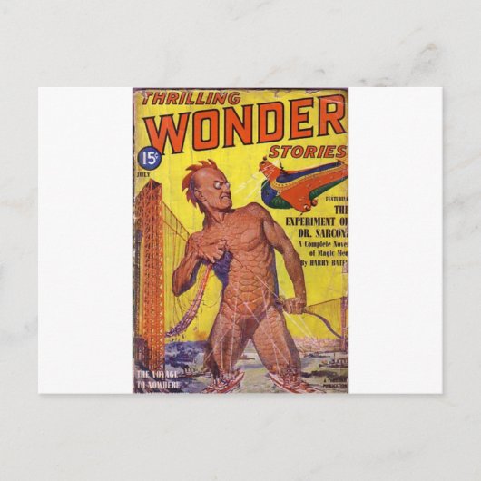 『海から来た巨大人物』 ポストカード (正面)