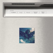 海から現れる黒いペガサス マグネット (インサイチュ (食洗機))