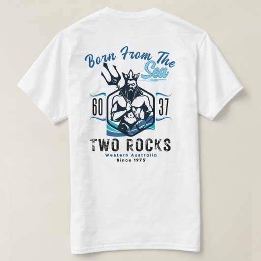 海から生まれた二つの岩 Tシャツ (デザイン裏面)