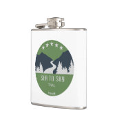 海から空へのトレイルブリティッシュコロンビア フラスク (左)