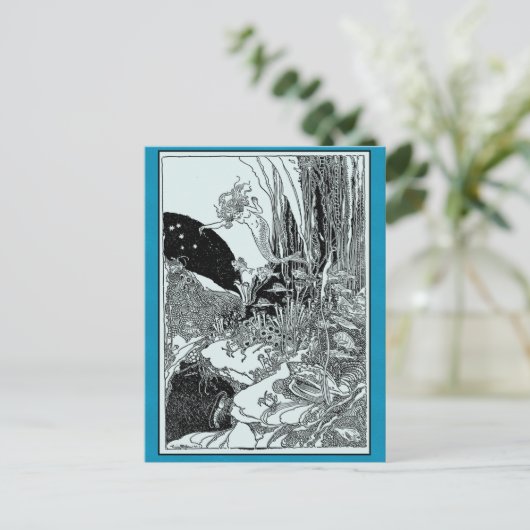 海かわいらしの下の人魚 ポストカード (スタンド正面)