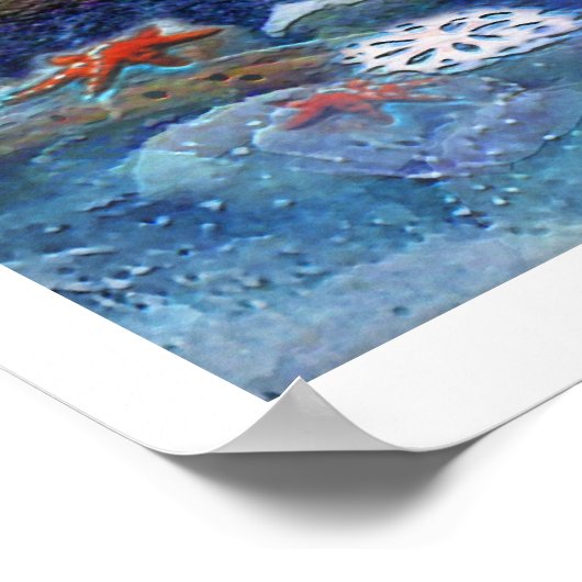 海かわいらしの人魚のポスター ポスター (角)