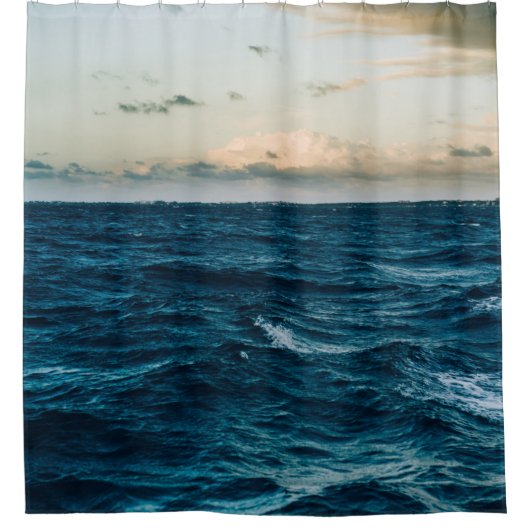 海かわいらしの風景 シャワーカーテン (正面)