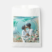 海かわいらしガラス写真結婚の フェイバーバッグ (正面)