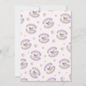 海かわいらしリトルパール赤ちゃんシャワー 招待状 (裏面)