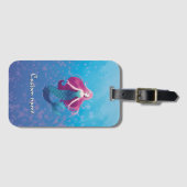 海かわいらし人魚パーソナライズされた ラゲッジタグ (正面横)