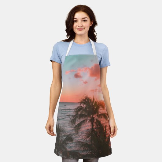 海かわいらし生活 エプロン (着用した状態)