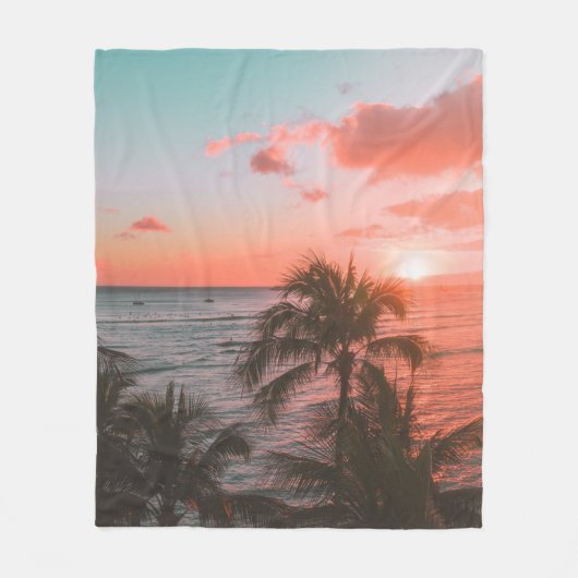 海かわいらし生活 フリースブランケット (正面)