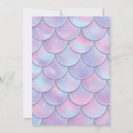 海が二つ！2ndバースデーベビーガールかわいい海 招待状 (裏面)