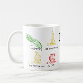 海が吹き出ます色のイメージ-マグとあないで下さい コーヒーマグカップ (左)