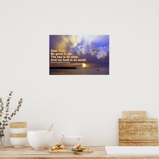 海が大きい ポスター (キッチン)