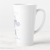 海が大好きお洒落航海のパーソナライズされた カフェラテマグ (右)