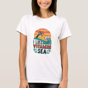 海が好き ビタミンシー , シー ヴァイブス , リラックス ビーチ Tシャツ