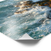 海が岩に出会う場所 フォトプリント            (角)