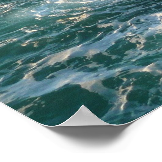 海が岩に出会う場所 ポスター (角)