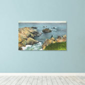 海が岸に出会う場所 キャンバスプリント (インサイチュ (ウッドフロア))