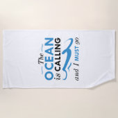 海が来て行かねばならない ビーチタオル (正面)