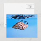 海が水に流れ込む ポストカード (正面/裏面)