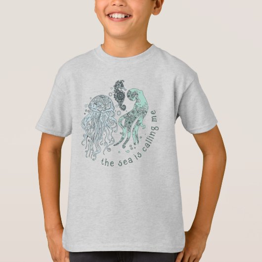 海が私を呼んでいる Tシャツ (正面)