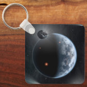 海が表面を覆う地球のような惑星。 キーホルダー (正面)