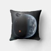 海が表面を覆う地球のような惑星。 クッション (裏面)