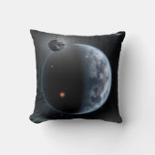 海が表面を覆う地球のような惑星。 クッション (正面)