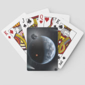 海が表面を覆う地球のような惑星。 トランプ (裏面)