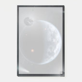 海が表面を覆う地球のような惑星。 ポストイット (正面)