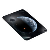 海が表面を覆う地球のような惑星。 マグネット (右側)