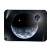 海が表面を覆う地球のような惑星。 マグネット (横)