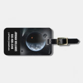 海が表面を覆う地球のような惑星。 ラゲッジタグ (正面横)