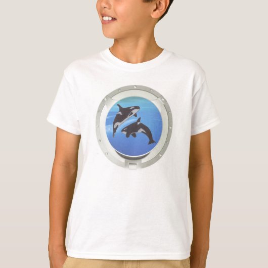 海が見える窓辺 Tシャツ (正面)