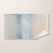 海が霧がかった金色の夕日に飛び散る バスタオルセット (ハンドタオル)