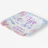 海が2つ!第2期バースデーかわいい海の生活 ペーパープレート (傾斜あり)