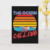 海が カード (黄色い花)